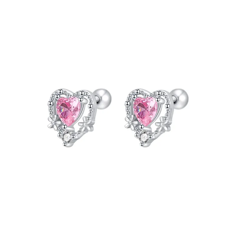 Lady Go Zircon Stud Earrings Women's-0