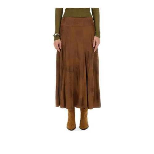 ISABEL MARANT ETOILE Casual Long Skirts Women's Brown