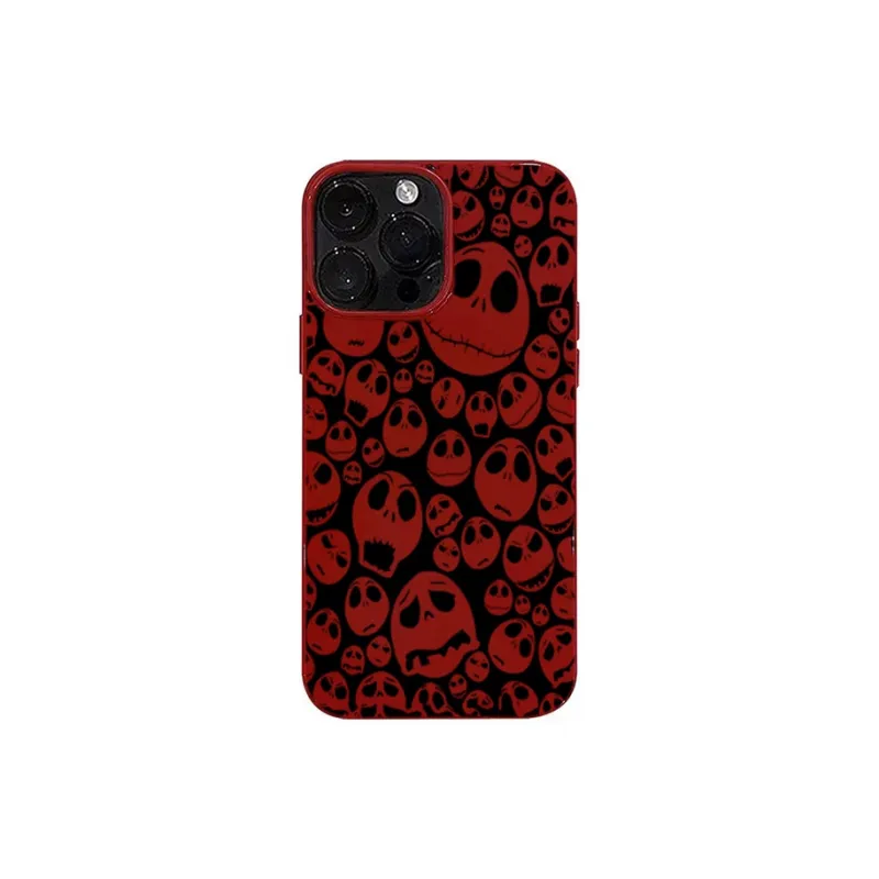 XIANGRIKE TPU Material Void Skull Phone Case Compatible With IPhone 15/14 Plus/13/12/11/15 Pro Max/XS/XR/XS Max/8 Plus-0