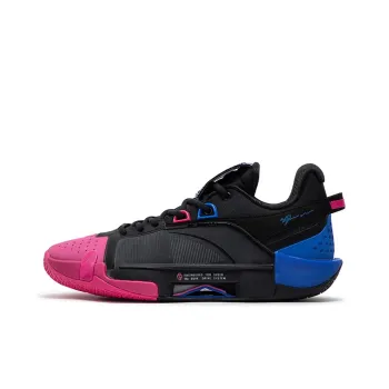361° Cushioning, Slip Resistant, And Abrasion Resistant Low Top Basketball Shoes Men's Black Numbers Blue