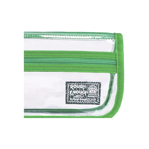 Rough Enough PVC Makeup Bag Pen Pouch Storage Bag Toiletry Bag Regular Unisex Transparent-3