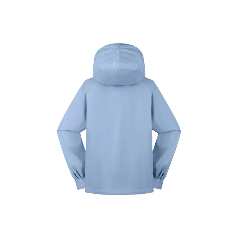 THE NORTH FACE City Outdoor Collection Windbreaker Jackets Women's Cool Cyan Blue/QEO-1
