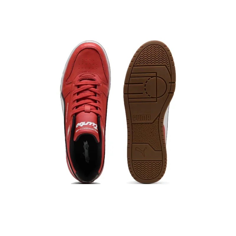 PUMA Porsche Legacy Anti Slip Wear Resistant Low Top Skateboard Shoes Men's Red-3