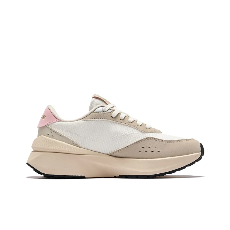 Erke Feiyang 2.0 Rebound Wear-Resistant Lightweight Low-Top Casual Shoes Women's Microcrystalline White Light Linen-1
