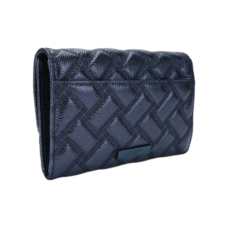 Kurt Geiger London Lambskin Wallet, Shoulder Bag Women's Blue-2