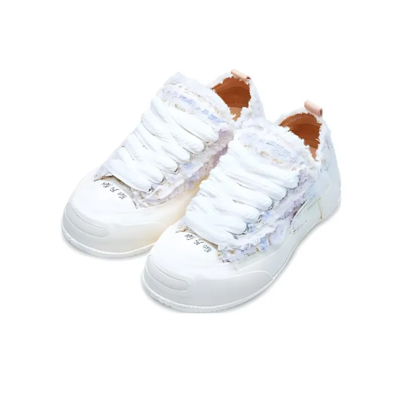 VESSEL G.O.P. 2.0 MARSHMALLOW Lavender Tweed Lows Low Top Canvas Shoes Unisex Tweed Cotton Candy Purple-1