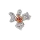 Sparkling Floral Brooch-Purple