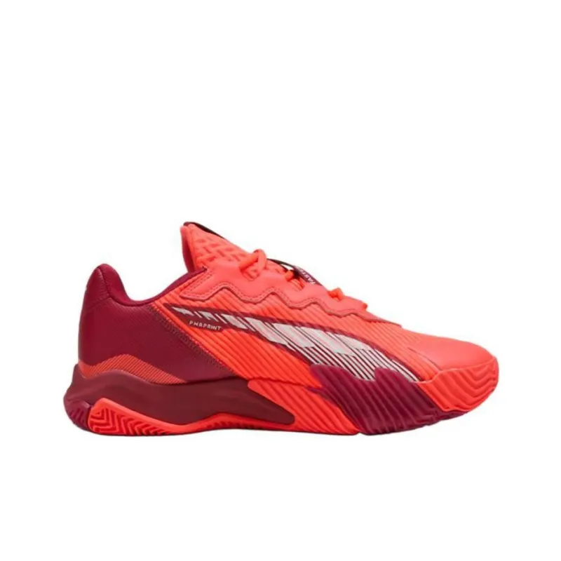 PUMA Nova Anti Slip Wear Resistant Low Top Tennis Shoes Unisex Red-1