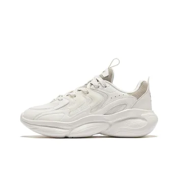 Erke Casual Shoes Women's Low Top Microcrystal White Pumice Gray