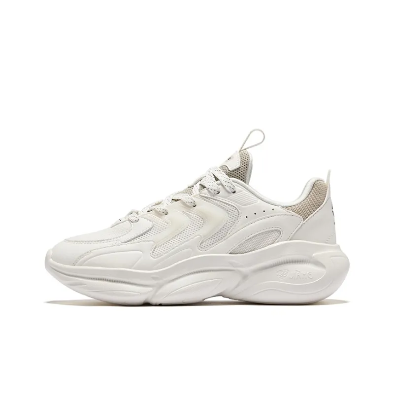 Erke Casual Shoes Women's Low Top Microcrystal White Pumice Gray-0