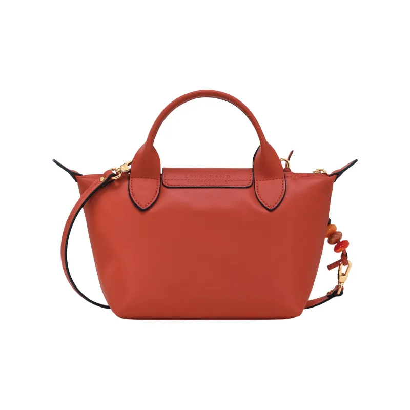 LONGCHAMP Le Pliage Xtra Cow Leather Shoulder Bag Crossbody Bag Handbag Mini Women's Ochre Yellow-3