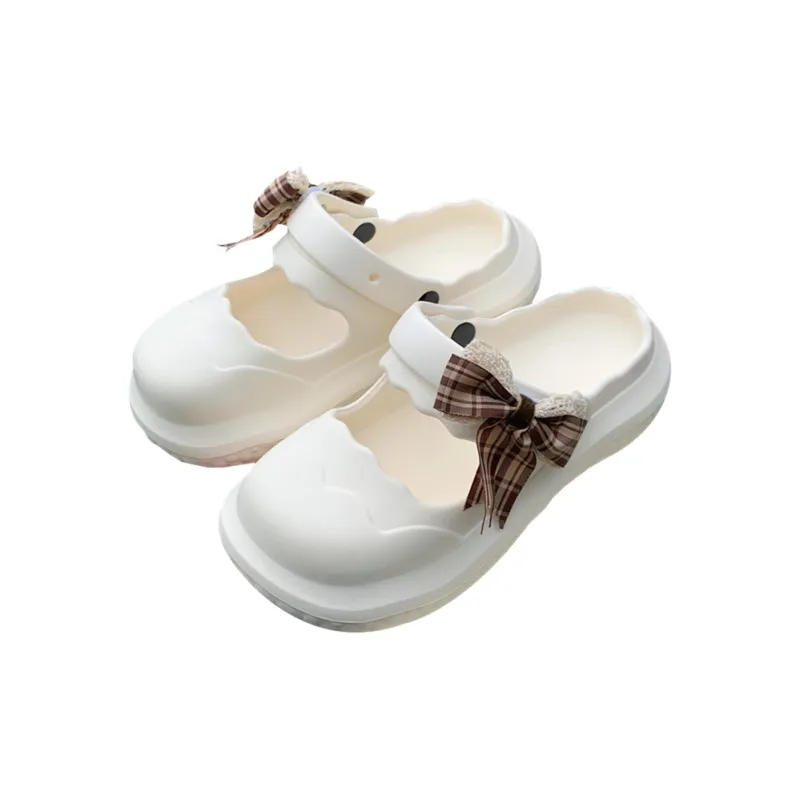 Thin Strips Slippers Women's, Ivory-0