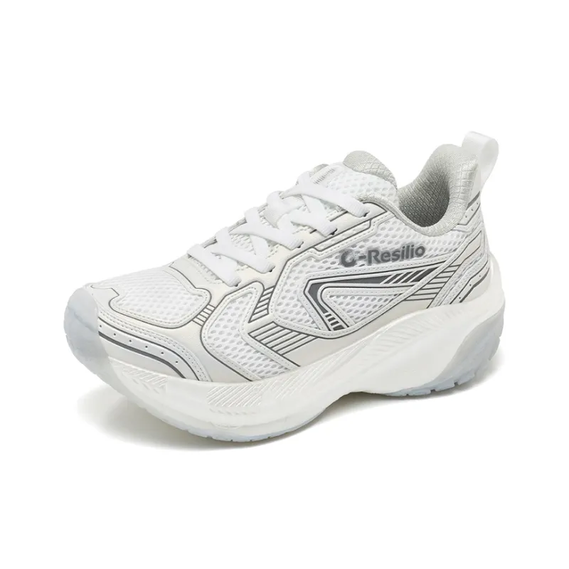ONEMIX Abrasion Resistant Coverage Height Increase Low Top Chunky Sneakers Unisex Pearl White-2