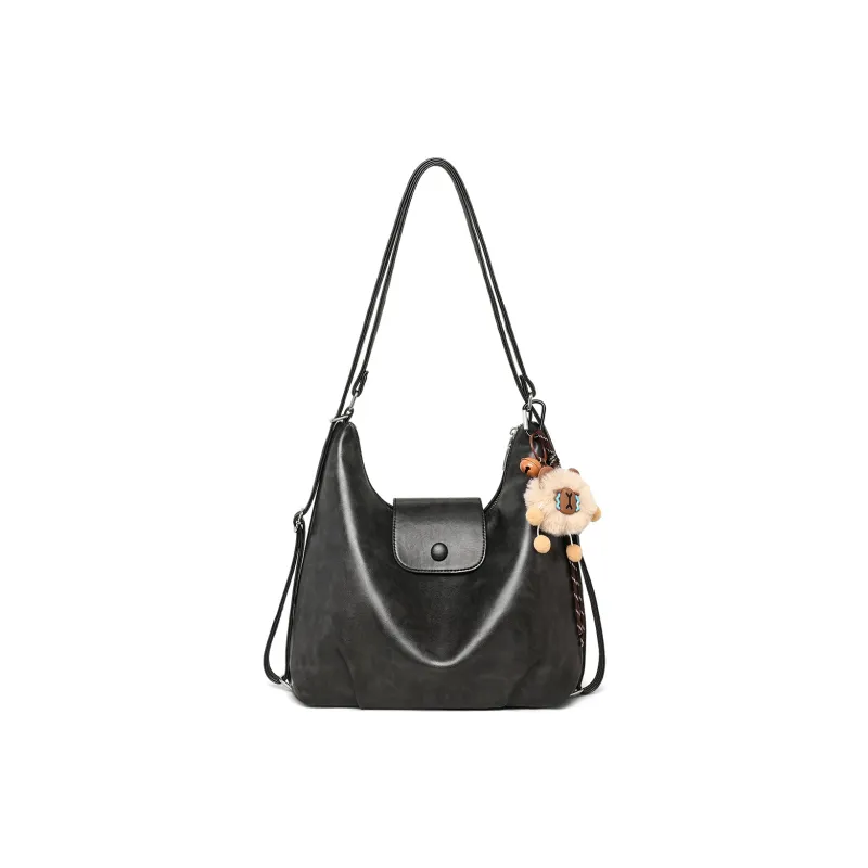 C°BANNER Synthetic Leather One Shoulder Underarm Tote Regular Women's Coffee/Brown/Black-12