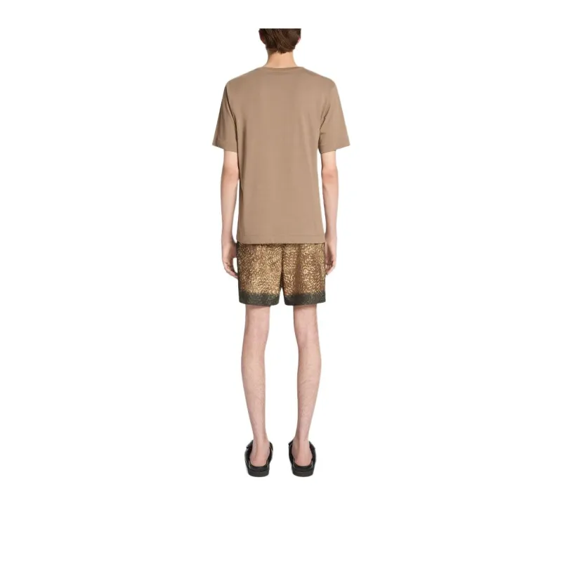DRIES VAN NOTEN Pattern Printed Drawstring Swim Shorts-1