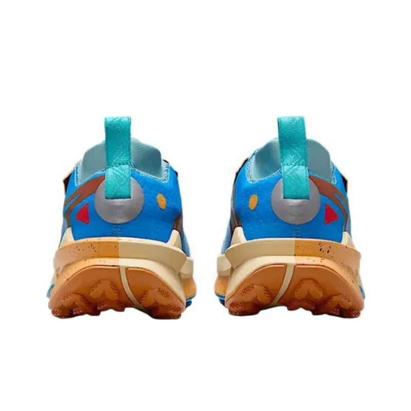 Nike ZoomX Zegama Trail Anti Slip Wear Resistant Low Top Running Shoes Men's Blue-3