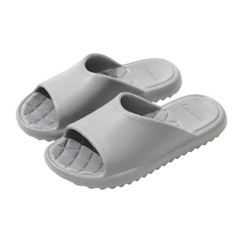 Foot Recreation Diamond Pattern Slip Resistant Comfortable Quiet EVA Minimalist Style All Season Home Slippers