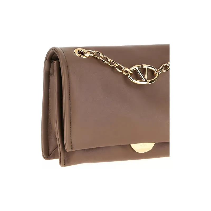 Valentino Garavani Logo Plaque Foldover Top Shoulder Bag-2