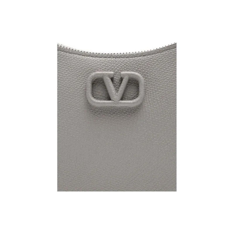 Valentino Leather Handbag, Shoulder Bag Mini Women's Gray-2