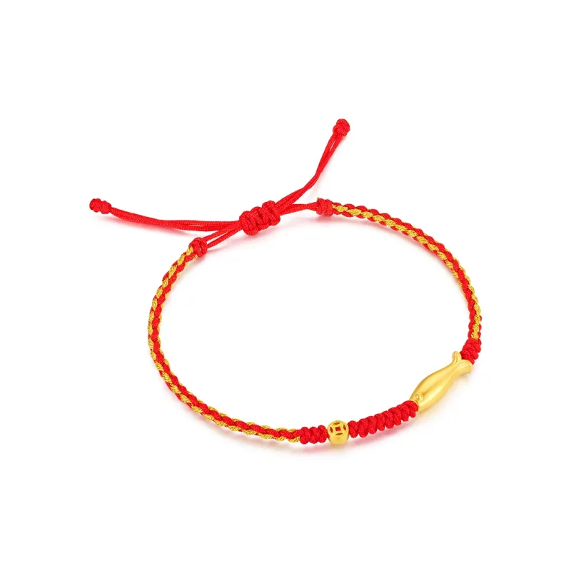 MCLON Abundance Every Year Small Gold Rope # Good Luck Solid Gold Priced In Gram Gold Bracelet Women's-2