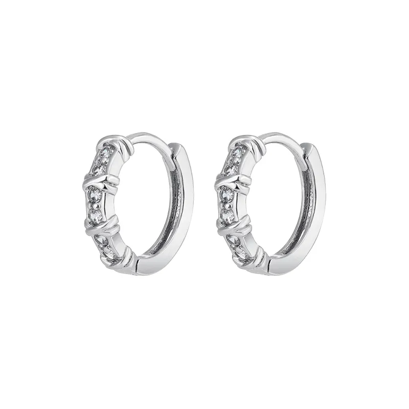 MISS XIA JWY S925 Silver Stud Earrings Unisex-7
