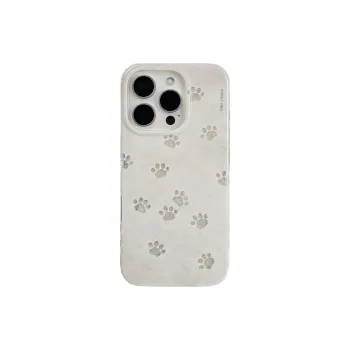 Wei Xin Acrylic Material Cut Out Glitter Cat Paws Phone Cases Compatible With IPhone 16/15 Pro Max/Apple 13/14 Pro/Max