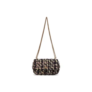 TORY BURCH Kira Tweed With Top Grain Cow Leather Trim Handbag, Shoulder Bag Mini Women's Multicolor