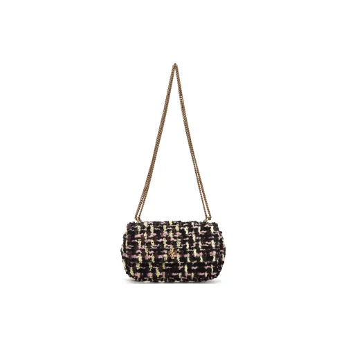 TORY BURCH Kira Tweed With Top Grain Cow Leather Trim Handbag, Shoulder Bag Mini Women's Multicolor