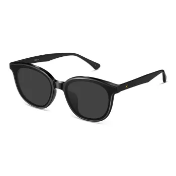LOHO Plate Frame Round Sunglasses Women's