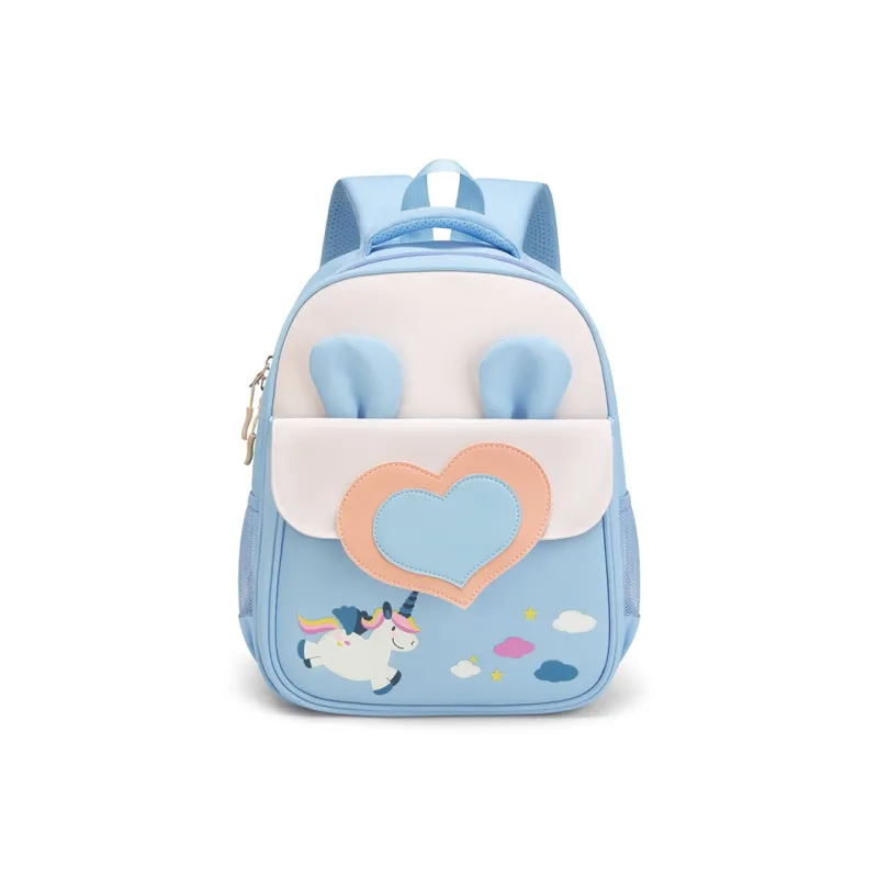 V.NINE Fabric Student Bag Medium Size Kids' Blue/Pink/Purple-1