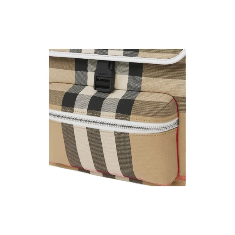 Burberry Vintage Cotton Backpack Unisex Archive Beige-3