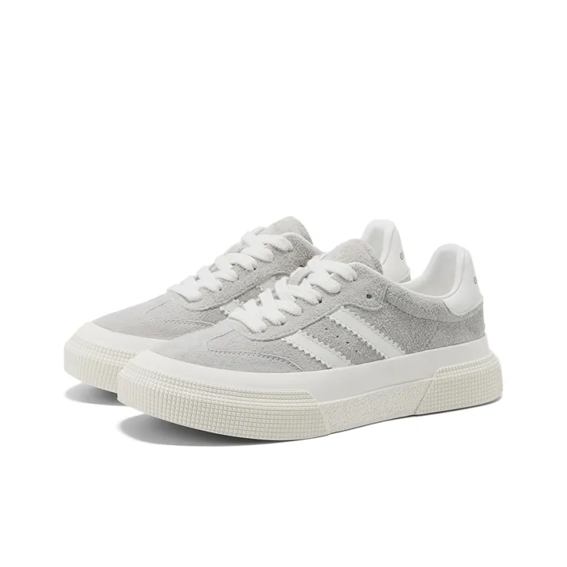 GG CC Skateboard Shoes Women's Low Top Coffee/Apricot/Gray-17