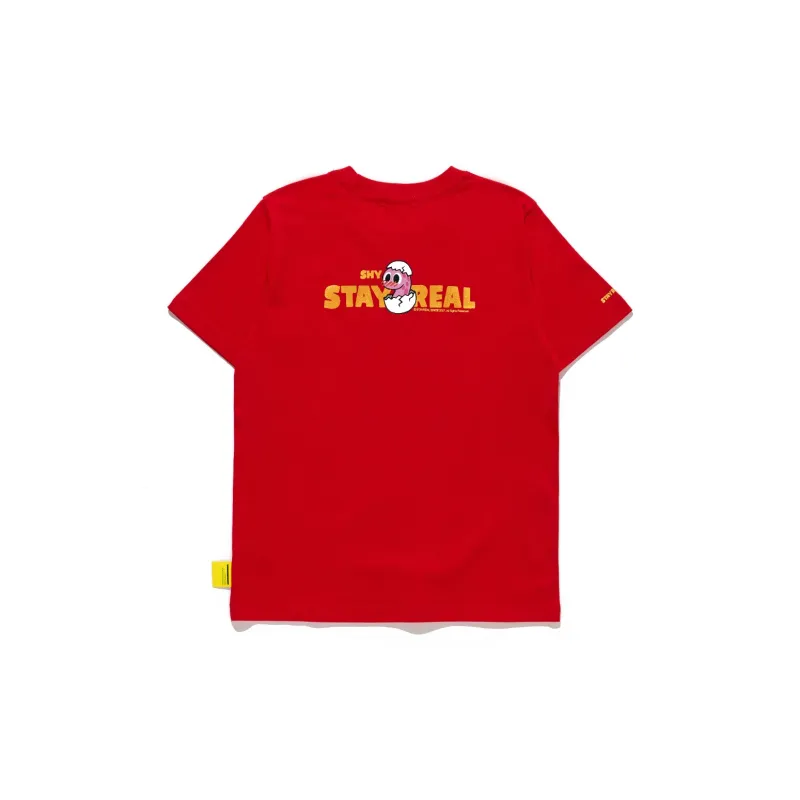 STAYREAL Crew Neck Short Sleeved T Shirts Unisex-1