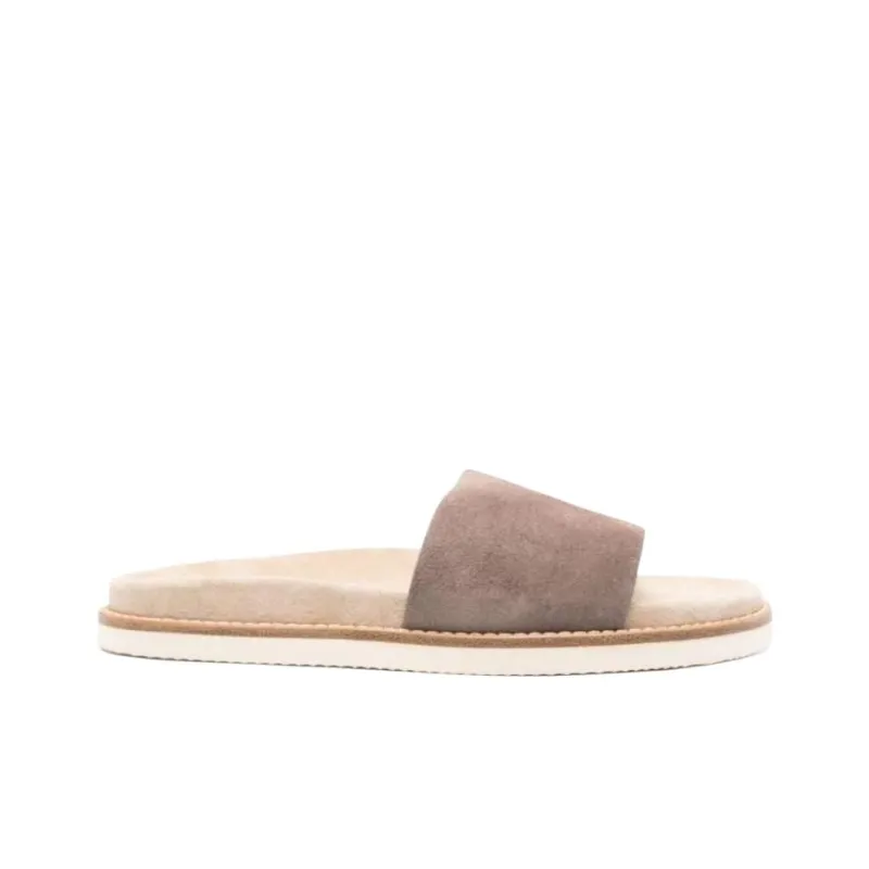 Brunello Cucinelli Suede Slides-1