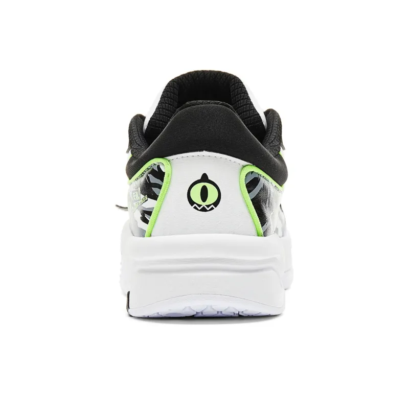PEAK Guochuang Series Slip-Resistant Low-Top Skateboard Shoes Men Black White-3