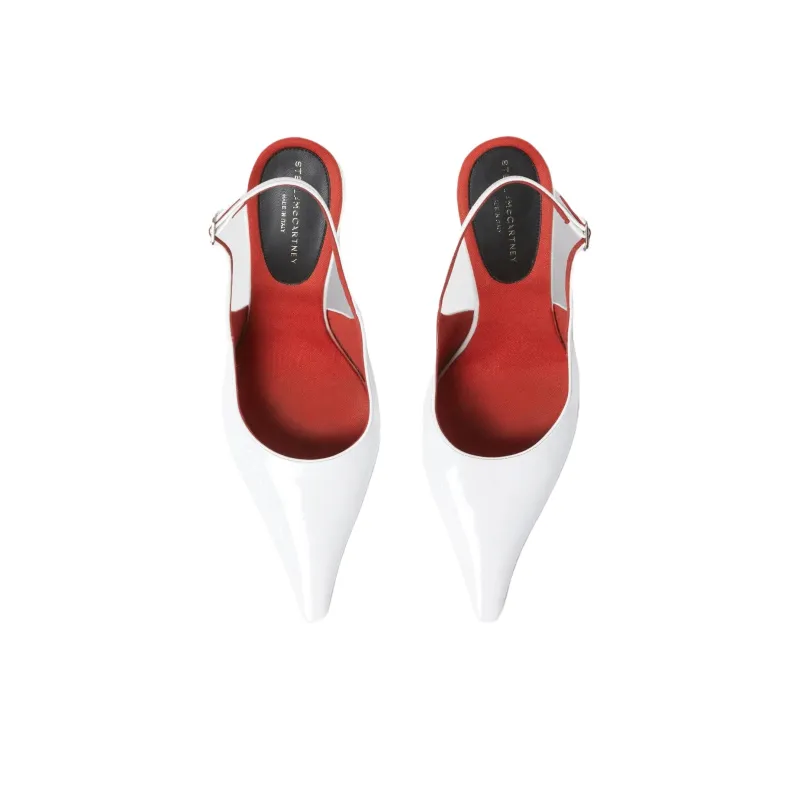 Stella McCartney EElsa Pointed Toe Slingback Pumps-3