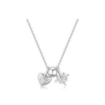 Abyb Charming Rhodium Plated Necklaces Women's