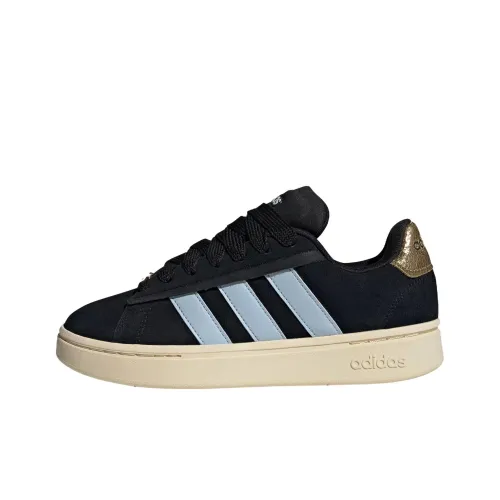 Adidas GRAND COURT ALPHA Breathable Low Top Skateboard Shoes Women's Black