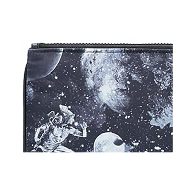 EMPORIO ARMANI Fabric Clutch Men's Black White-3