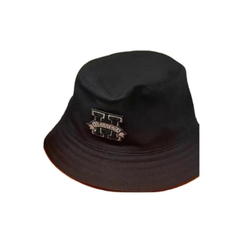 HERMES   Bucket Hats Unisex Black-1