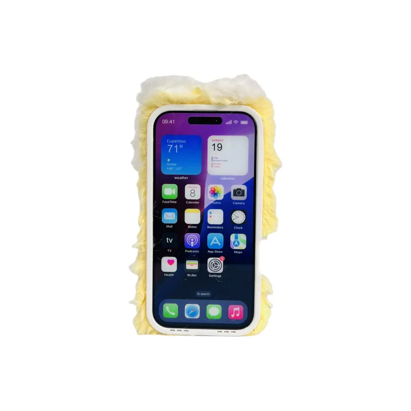 Wei Xin Plush Material Polka Dot Big Ears Rabbit Phone Cases Compatible With IPhone 16/15 Pro Max/Apple 13/14 Pro/Max-3