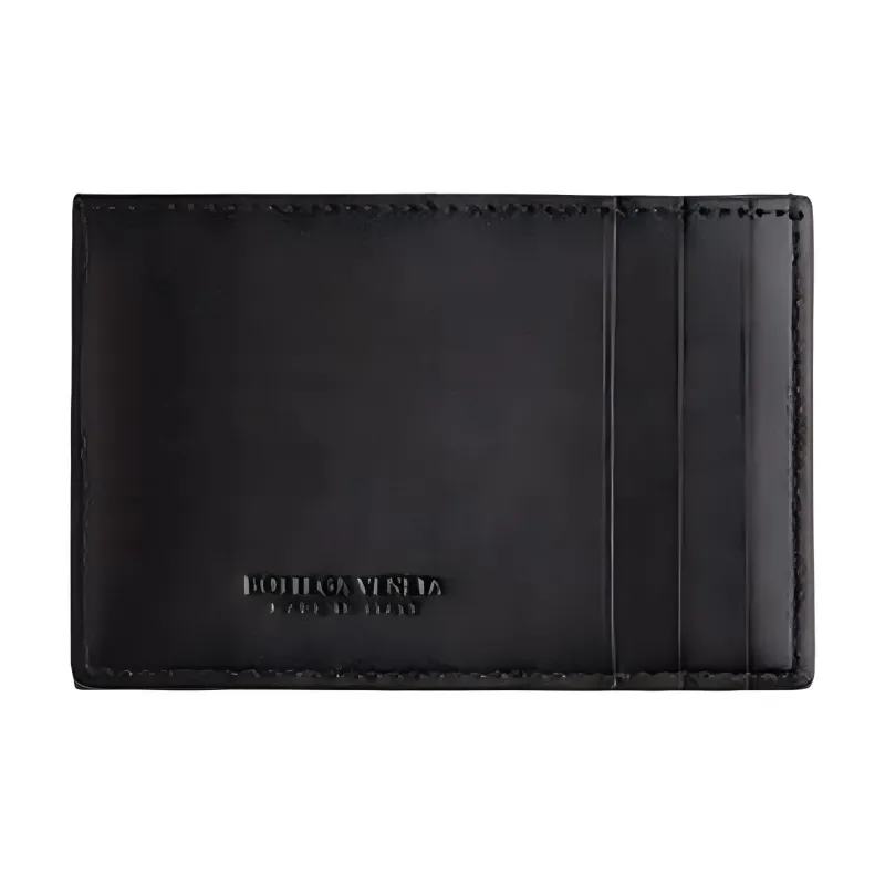Bottega Veneta Cowhide Leather Coin Purse Wallet Women's Black-1