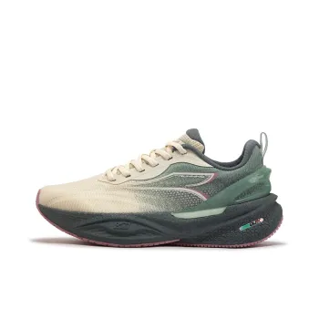 361° Speed Boost CQT2.0 Cushioning, Slip Resistant, And Breathable Low Top Casual Running Shoes Unisex Beige Green