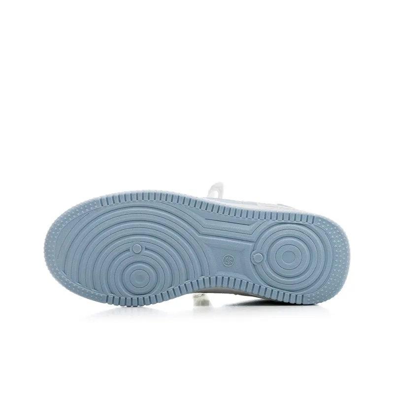 Warrior Lightweight And Breathable Low Top Skateboard Shoes Unisex Light Blue White-3