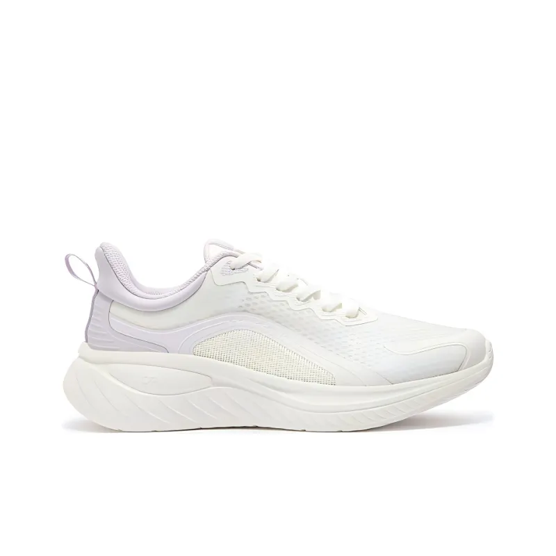 361° Lightweight Low-Top Running Shoes Women's White Purple-1