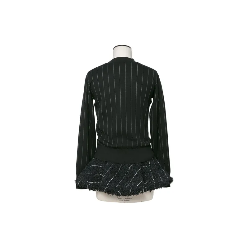 Sacai Long Sleeved Dresses Women's Black-1