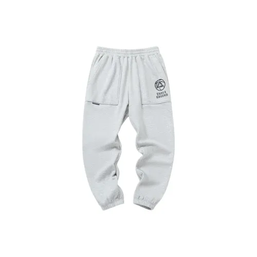 PEAK Basketball Culture Series Knitted Sports Pants Men's Light Heather Gray