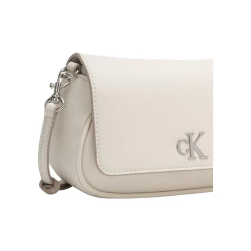 CALVIN KLEIN SS25 Synthetic Material Shoulder Bag, Crossbody Bag Women's Cow Ivory-3
