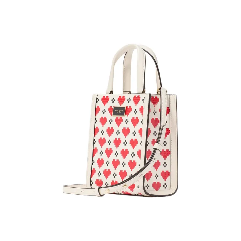 Kate Spade Manhattan Cow Split Leather Shoulder Bag Crossbody Bag Handbag Mini Women's Cream White-1