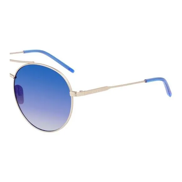 DKNY Metal Aviator Sunglasses Unisex Blue-2